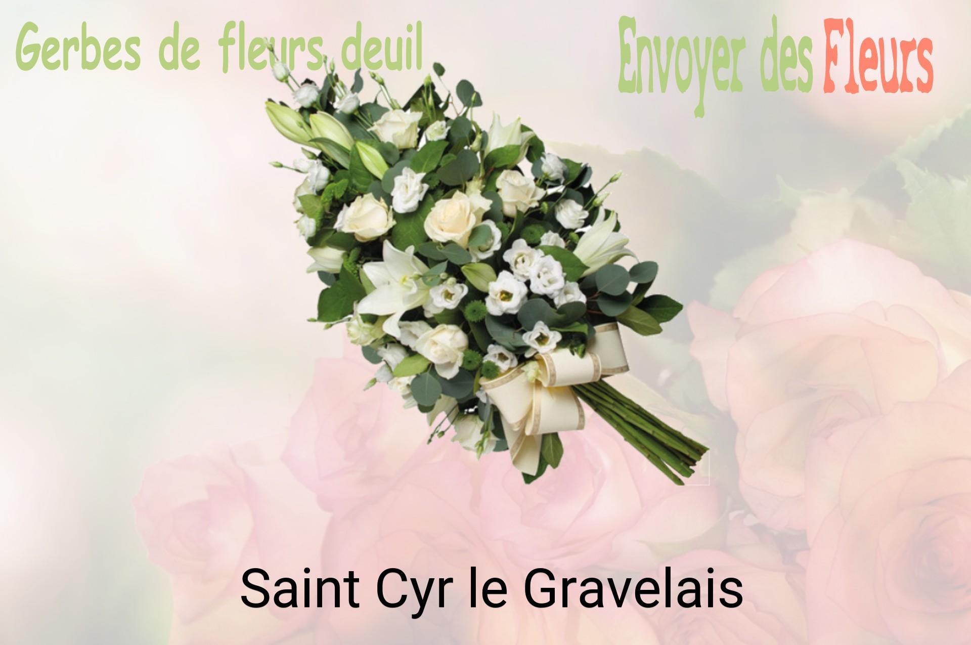 Gerbe de fleurs de deuil livrée à Saint-Cyr-le-Gravelais